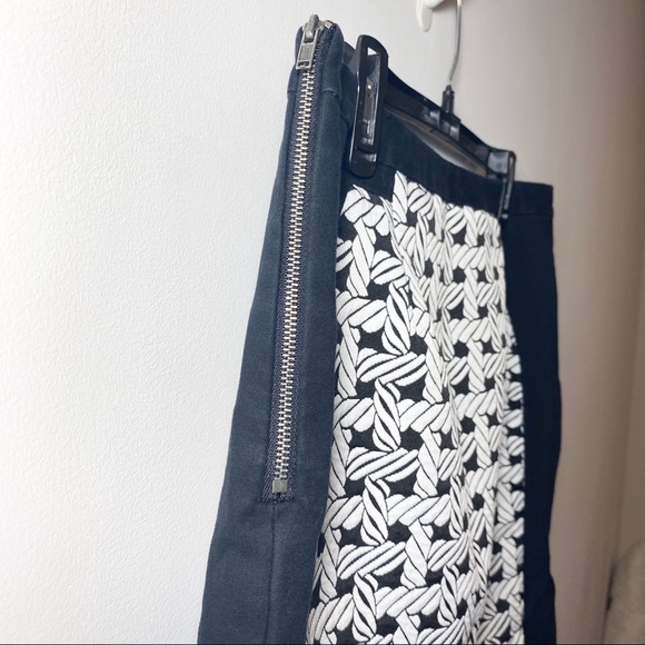 Worthington Black and White A-Line Skirt 12 - Picture 6 of 6